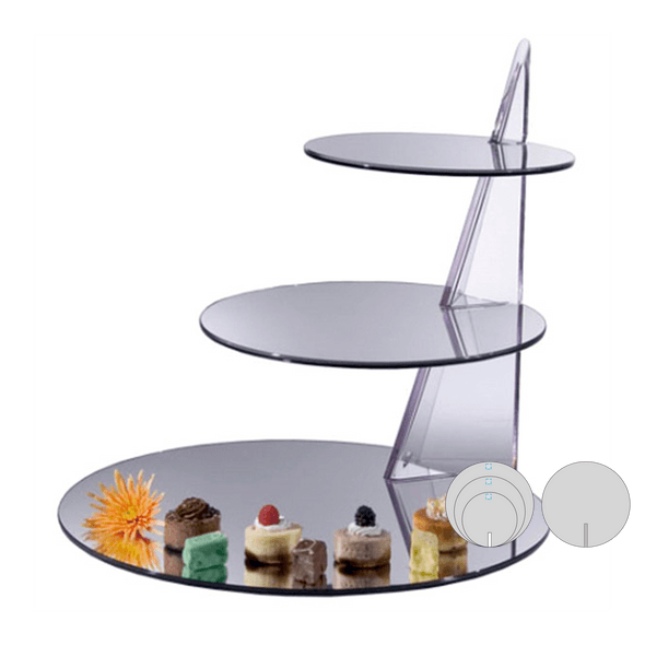 Mirrored Display w/ 3 Acrylic Levels